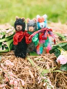 Miniature Felted Alpacas