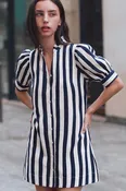 Caroline Striped Mini Dress