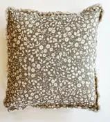 16" X 16" Beige Spring Floral Pillow
