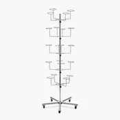 5 Tier Cowboy Hat Display With Wheels