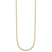 14K Gold Paperclip Link Necklace
