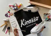 Kicasso Sneaker Art Kit - Canvas