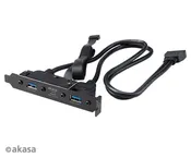 Akasa USB 3.1 Gen 2 internal adapter cable with dual Gen 1 Type-A ports