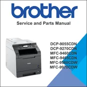 BROTHER DCP-9055CDN, DCP-9270CDN, MFC-9460CDN, MFC-9465CDN, MFC-9560CDW, MFC-9970CDW Color Laser MFC Service Manual