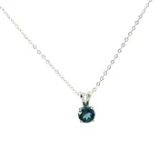 10K White Gold .44ct Round Lon