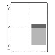 Century Poly Photo Pages, Holds 8 - 4-1/4" x 5-1/4" (25/pk)