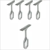 100 Oval Closet Rod Center Supports Polished Chrome 842-PC-BOX100
