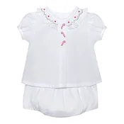 Alice Candy Cane White Girls Bloomer Set