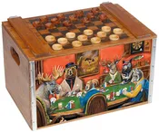 Banded Checkerboard Box
