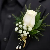 Traditional Rose Boutonniere