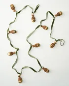 Acorn Jingle Bell + Velvet Garland