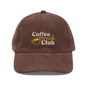 Coffee Break Club Corduroy Cap - Brown