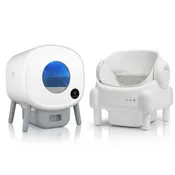 Cumrige M2 + M5 Self-Cleaning Litter Box Bundle – Smart Automatic Cat Litter Box with Closed & Open-Top Design