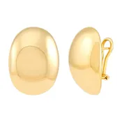 14K Italian Gold Bold Oval Earrings
