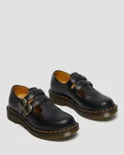 8065 Mary Jane Smooth Black Leather
