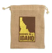 Colored Jute/ Burlap Drawstring Bag 8x10"