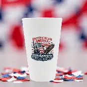 Bullfrog - Bulk Custom Full Color Printed 16oz Flexible Pint Glass Made in the USA