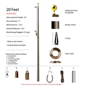 20 foot Residential Flagpole