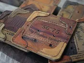 Baseball Leather Drink Coaster Set