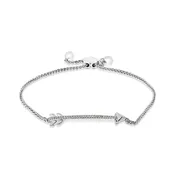 .08 ct. tw. Diamond Arrow Bolo Bracelet in Sterling Silver - AB15328S-DI