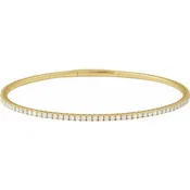 14K Gold Flexible Full Bangle Bracelet
