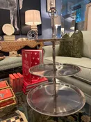 3 TIER STAINLESS STEEL SERVING STAND