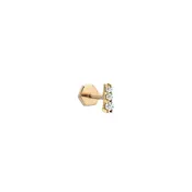 3 Diamond Bar Piercing Earring
