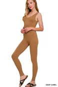 All Fired Up Ribbed Jumpsuit