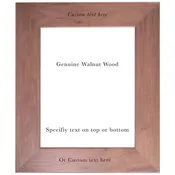 Custom Text Walnut Wood Photo Frame