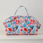 Floral Weekender Duffel Bag Abstract Bloom