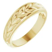 10K Yellow Gold Braided Men's Ring. 9879:106:P