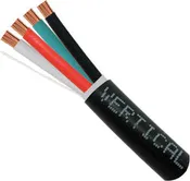 #12/4, 65 Strand OFC (CMX) UV Rated Audio Cable - 500ft Reel - Black