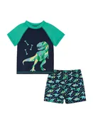 Andy & Evan Short Sleeve Rashguard Set - Navy