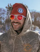 Choose Happy Shred Squad Waffle Beanie - Rust