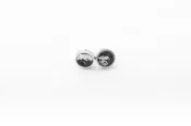 Concrete Small Stud Earrings - Silver