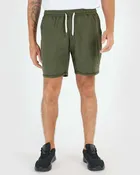 Dark Heather Military Green Active Comfort Short