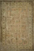 30194 Antique Beige and Pink Persian Tabriz