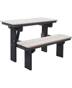 54″ Half Table with Bench