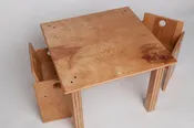 Children's Wooden Table and Chair Set