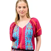 Applique V-Neck Top