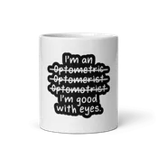 White glossy mug