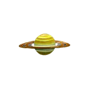 Saturn pin — Bamboo Jewelry