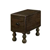 GOODSILO Solid Wood Rectangle End Table with Drawer for Small Spaces Living Room Bedroom Nightstand Easy Assembly