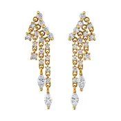 Angel Wing Diamond Crawler Earrings