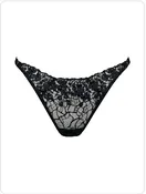 Bordelle Amela Thong With Adjastible Straps Blk