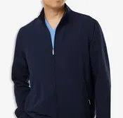 Jaanuu Wolfe Everyday Six-Pocket Full-Zip Scrub Jacket – Printed