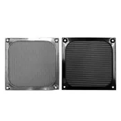 120mm Aluminum Fan Filter Grill, Black or Silver