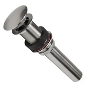 1 1/2" Non-Overflow Pop-up Bathroom Sink Drain in Brushed Nickel