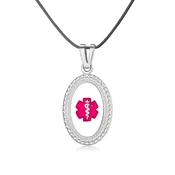20-Inch Premier Disc Leather Cord Medical ID Necklace