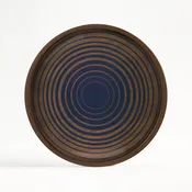 Royal Circles glass valet tray